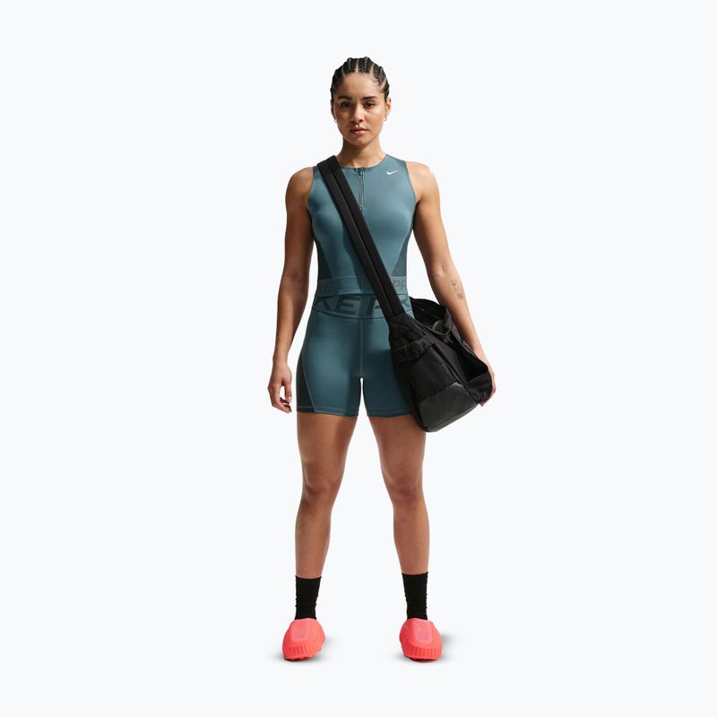 Dámské tréninkové tričko Nike Pro Dri-Fit mineral slate/faded spruce/white 2