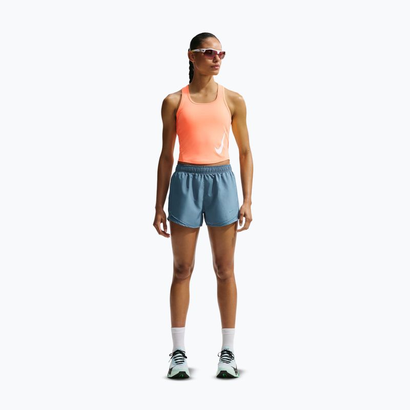 Dámské běžecké tričko Nike Swoosh Run Dri-Fit orange pulse/photon dust/white 2