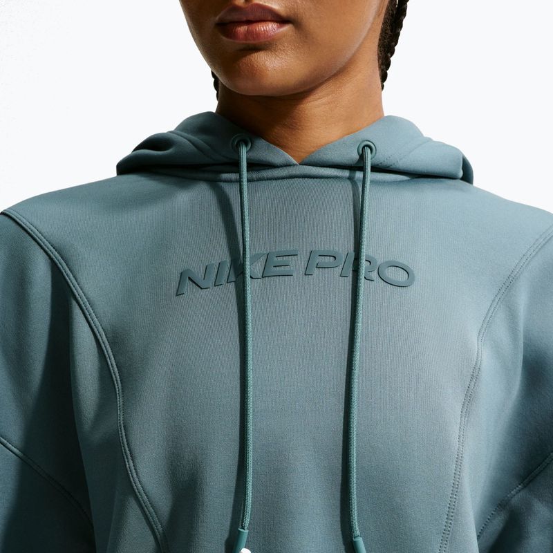 Dámská tréninková mikina Nike Pro Therma-Fit Hoodie mineral slate/white 5