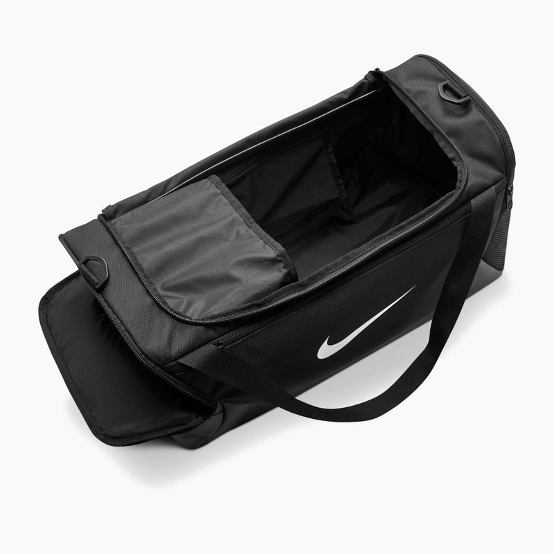 Tréninková taška Nike Brasilia Duffel Small 40 l black/black/white 5