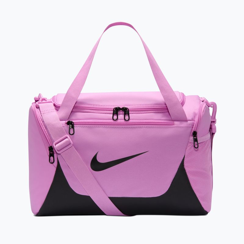 Tréninková taška Nike Brasilia Duffel Extra Small 24 l light magenta/black/black