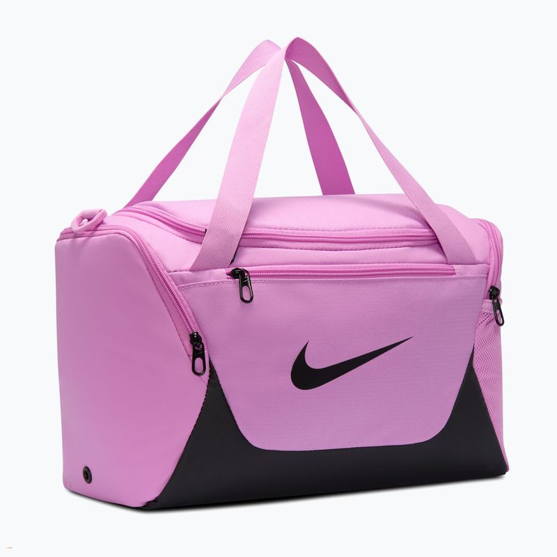 Tréninková taška Nike Brasilia Duffel Extra Small 24 l light magenta/black/black 2
