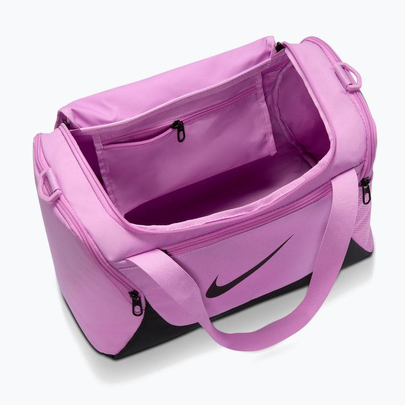 Tréninková taška Nike Brasilia Duffel Extra Small 24 l light magenta/black/black 4