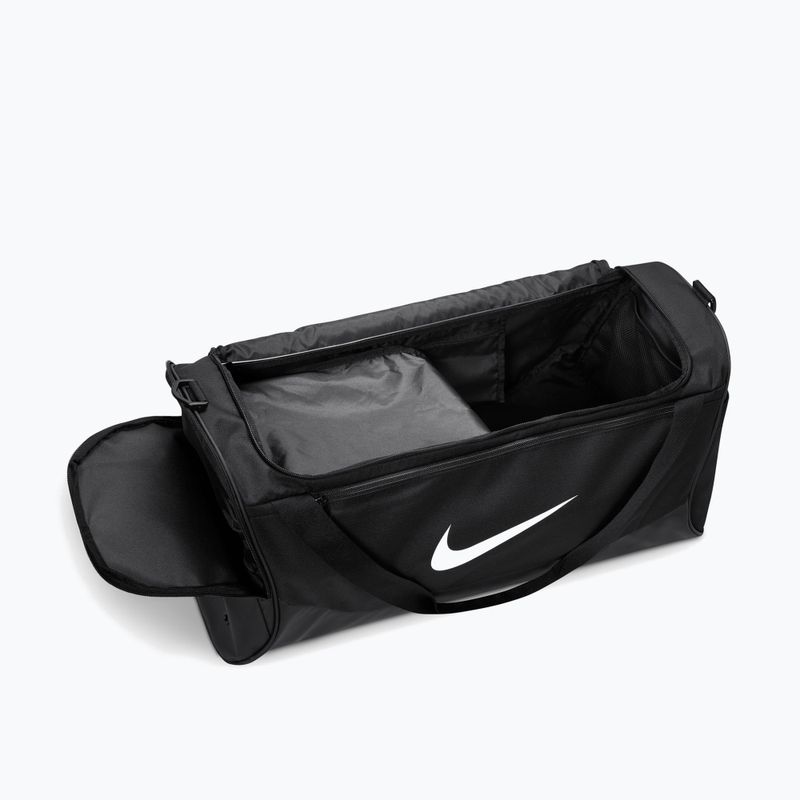 Tréninková taška Nike Brasilia Duffel Medium 60 l black/black/white 5