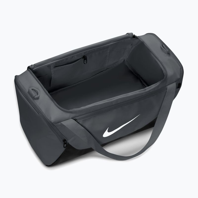 Tréninková taška Nike Brasilia Duffel Small 40 l smoke grey/black/white 5