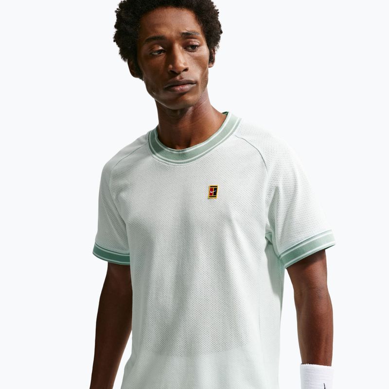 Pánské tenisové tričko Nike Court Heritage barely green 4