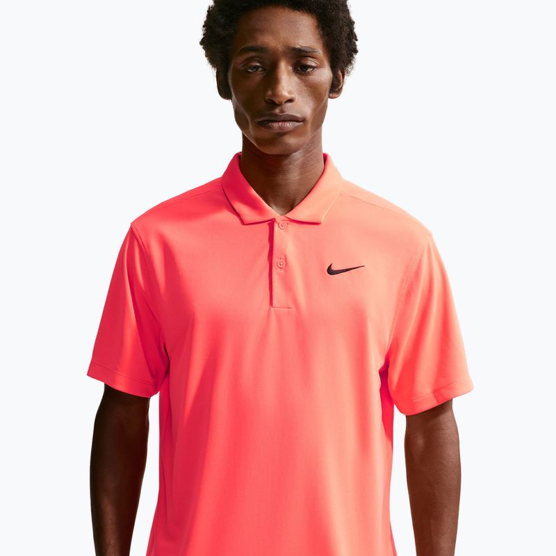 Pánské tenisové tričko Nike Court Dri-Fit Polo Solid hot lava/black 4