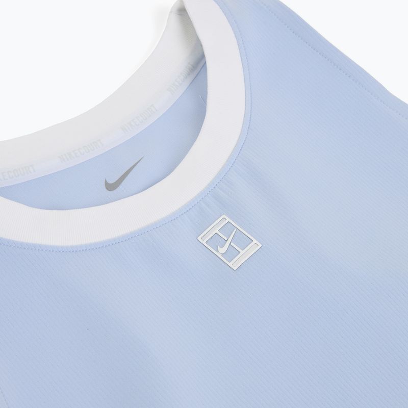 Dámské tenisové tričko Nike Court Dri-Fit Advantage Tank hydrogen blue/white/white 3
