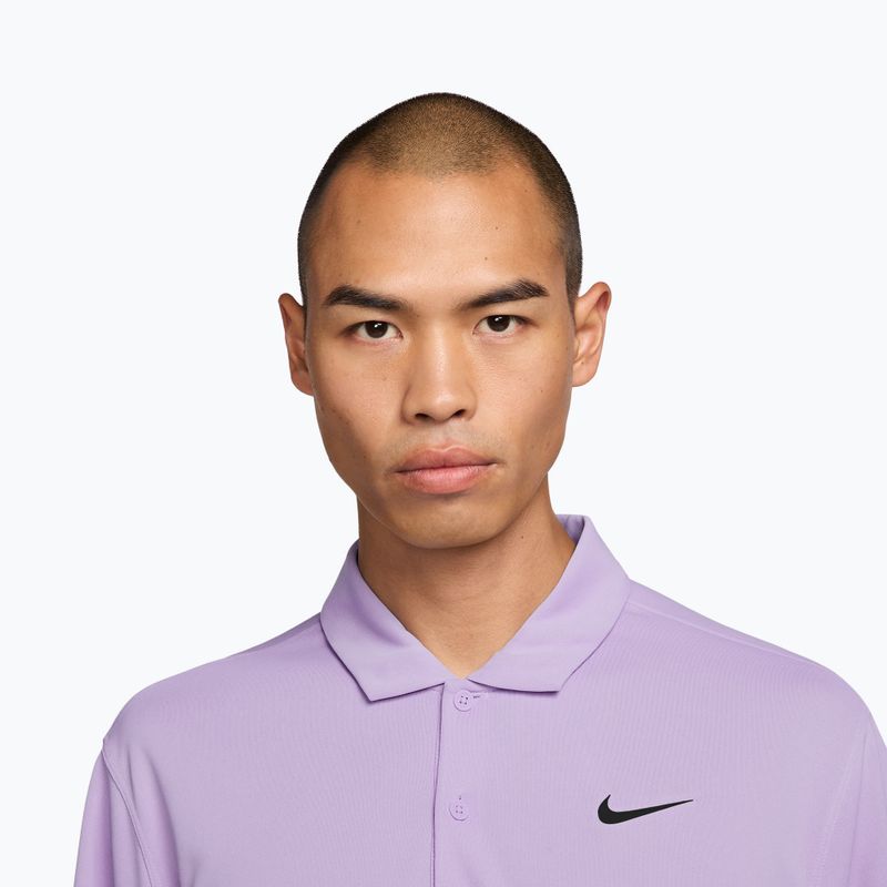 Pánské tenisové tričko Nike Court Dri-Fit Polo Solid violet mist/black 3