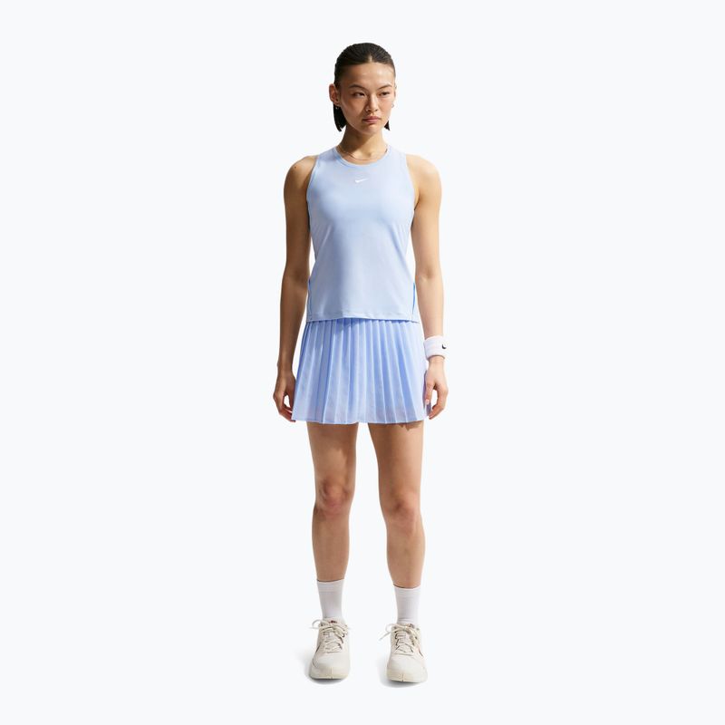 Tenisová sukně Nike Victory Dri-Fit High-Waisted Pleated hydrogen blue/hydrogen blue/white 2