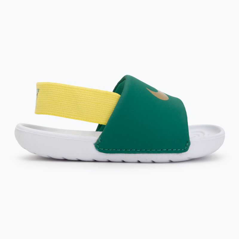Dětské pantofle Nike Kawa malachite/sonic yellow 2