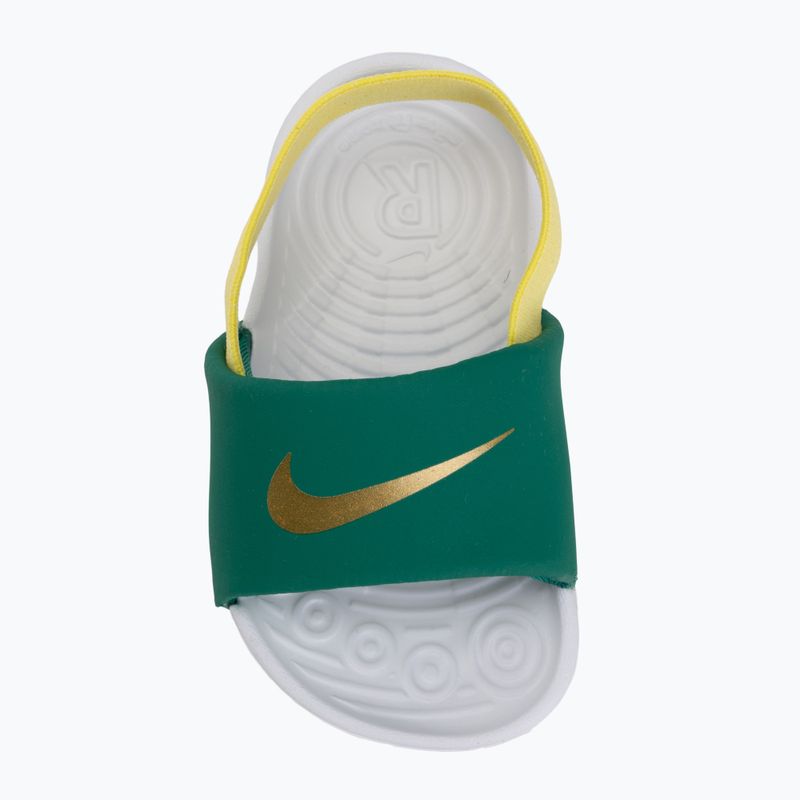 Dětské pantofle Nike Kawa malachite/sonic yellow 5