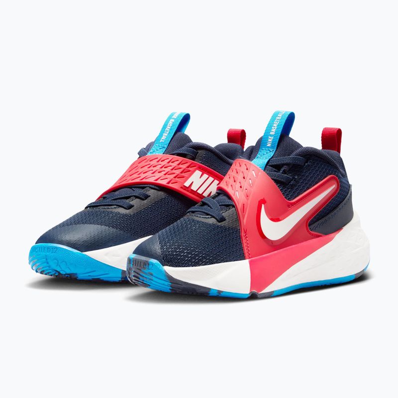 Dětská obuv Nike Team Hustle D 12 tm navy/university red/photo blue/sail 3