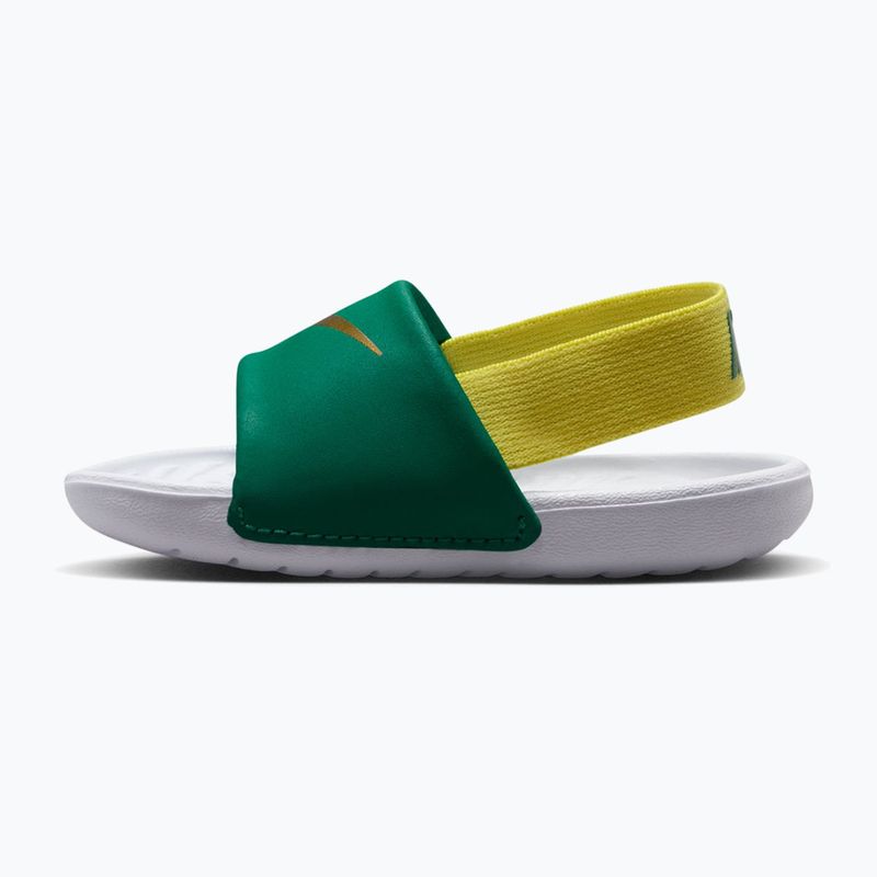 Dětské pantofle Nike Kawa malachite/sonic yellow 2