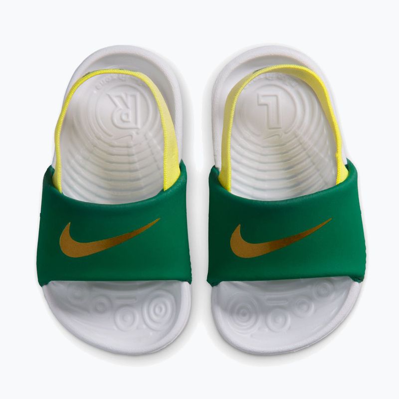 Dětské pantofle Nike Kawa malachite/sonic yellow 5
