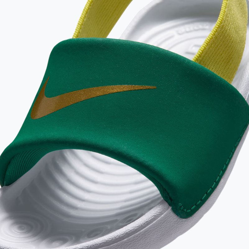 Dětské pantofle Nike Kawa malachite/sonic yellow 7