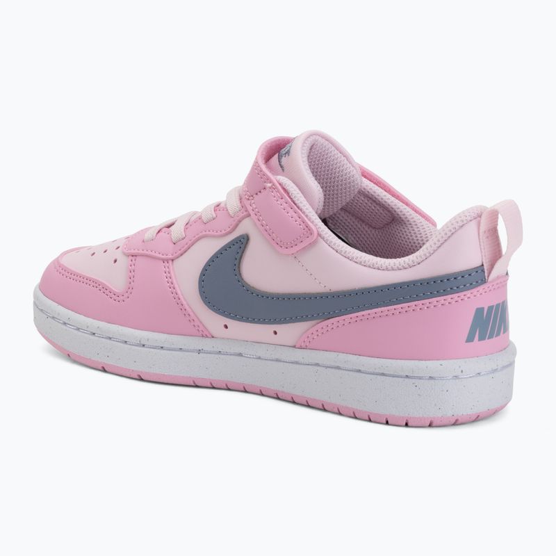 Dětské boty Nike Court Borough Low Recraft pink foam/pink rise/white/ashen slate 3