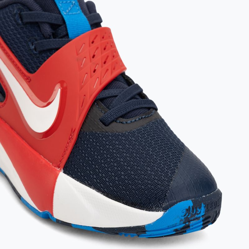 Dětské boty Nike Team Hustle D 12 tm navy/university red/photo blue/sail 7