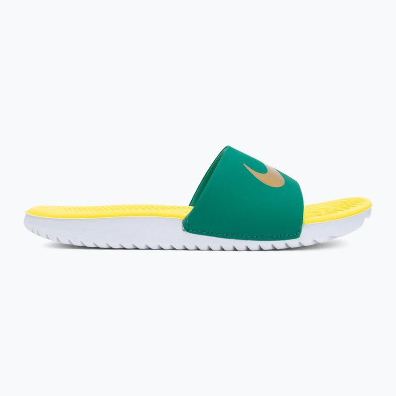Nazouváky Nike Coffee malachite/sonic yellow/metallic gold 2