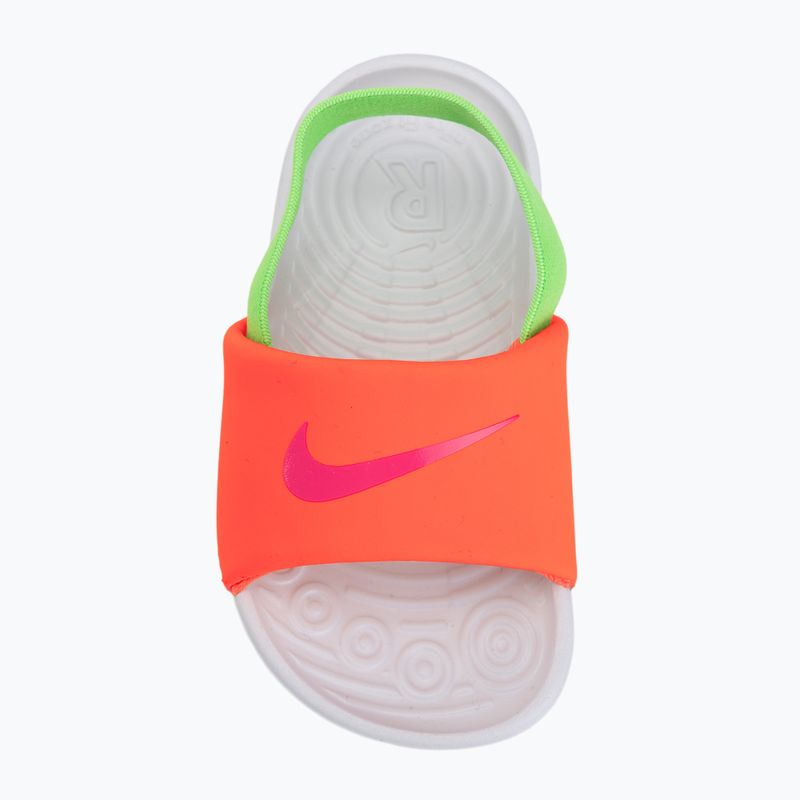 Dětské pantofle Nike Kawa total orange/green strike 5
