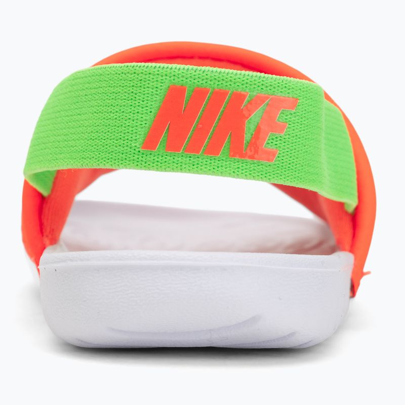 Dětské pantofle Nike Kawa total orange/green strike 6
