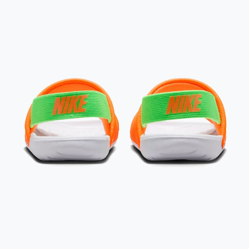 Dětské pantofle Nike Kawa total orange/green strike 4