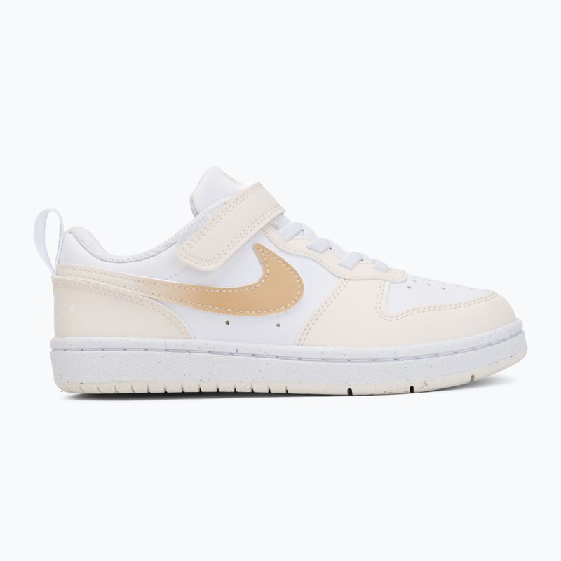 Dětské boty Nike Court Borough Low white/chalk/white/shimmer 2