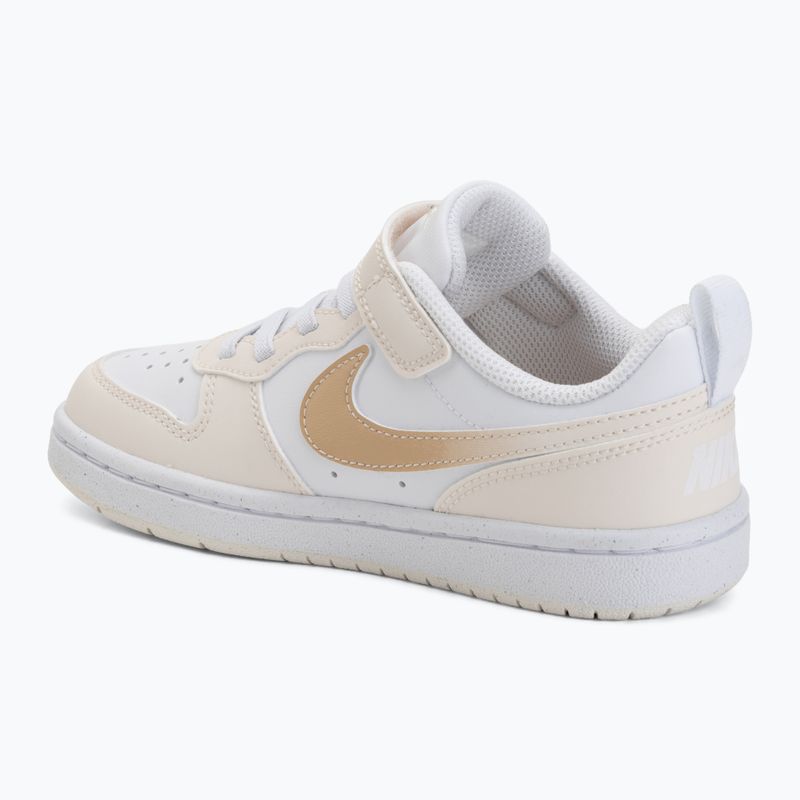 Dětské boty Nike Court Borough Low white/chalk/white/shimmer 3