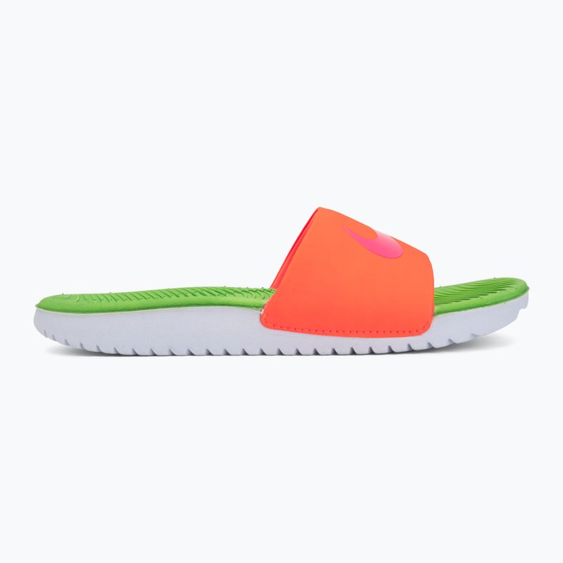 Dětské pantofle Nike Coffee total orange/green strike/hyper pink 2