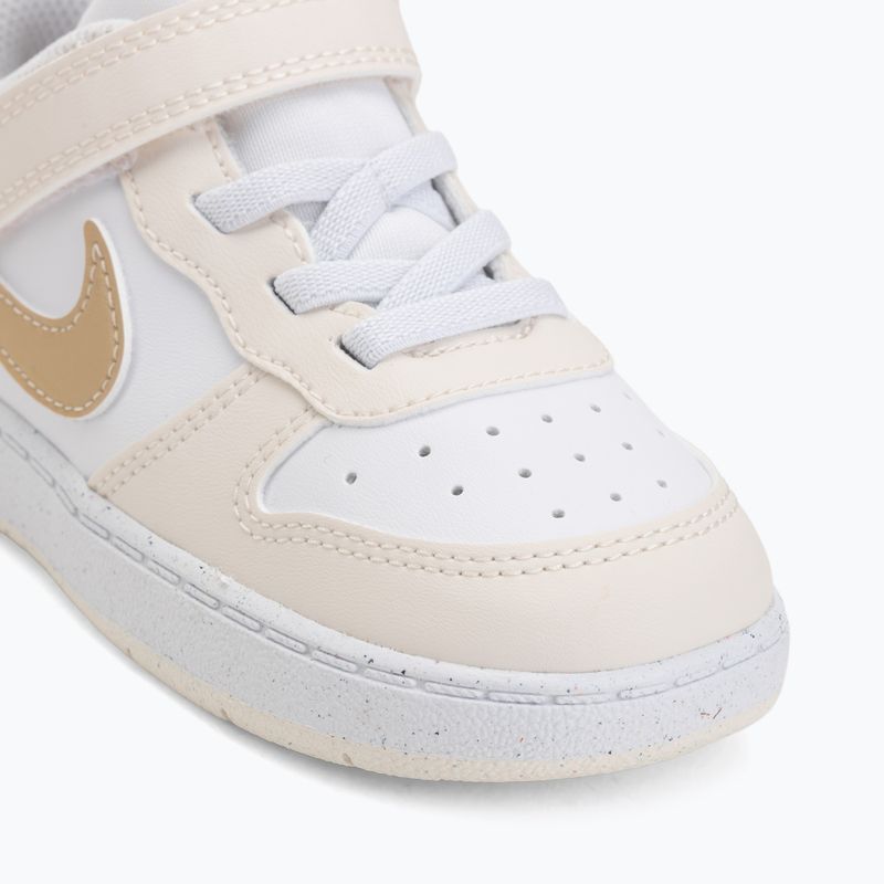 Dětské boty Nike Court Borough Low white/chalk/white/shimmer 7