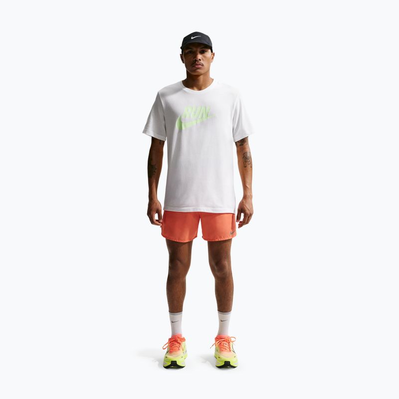 Pánské běžecké tričko Nike Dri-Fit Running white/barely volt 2