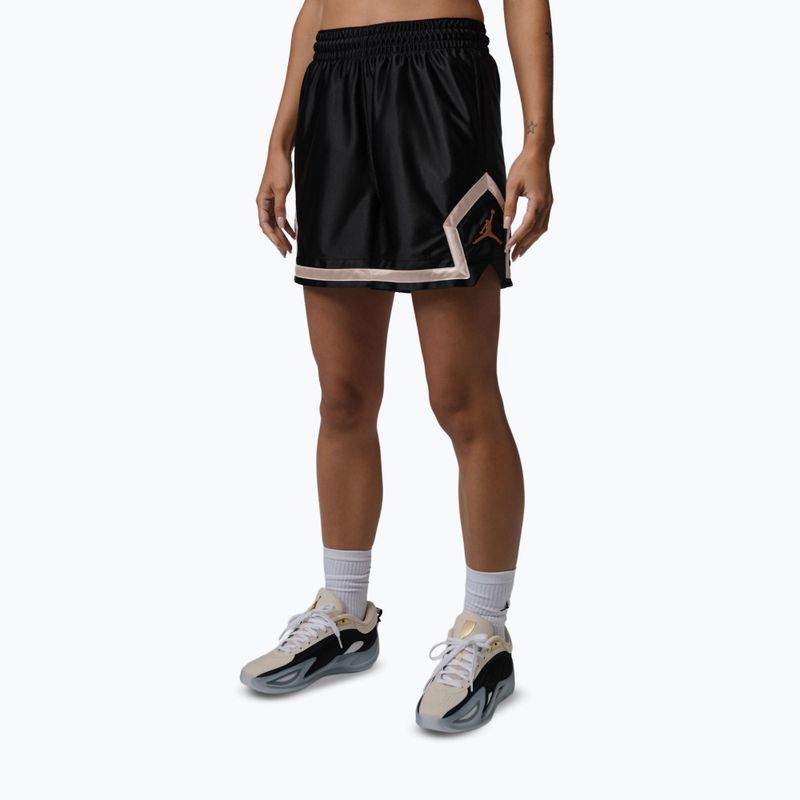 Dámské basketbalové šortky Jordan Sport Diamond 4" black/metallic gold