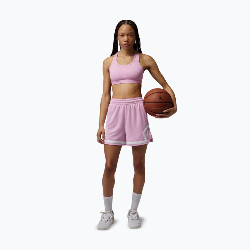 Dámské basketbalové šortky Nike Jordan Sport Diamond 4" iced carmine/iced carmine/white/white 2