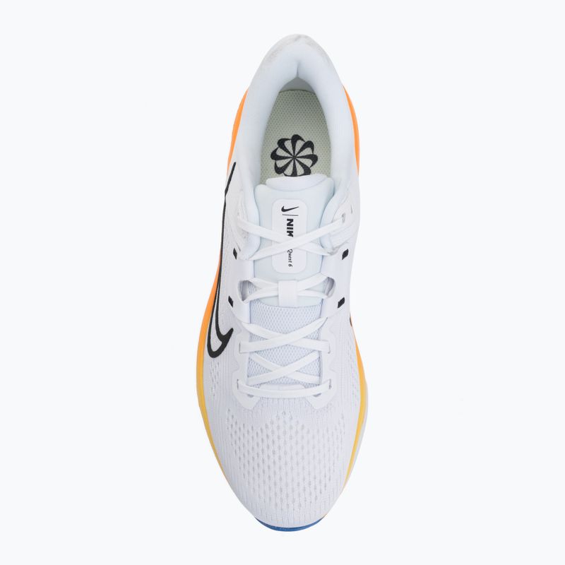 Pánské běžecké boty Nike Quest 6 white/blue crystal/total orange/off noir 5