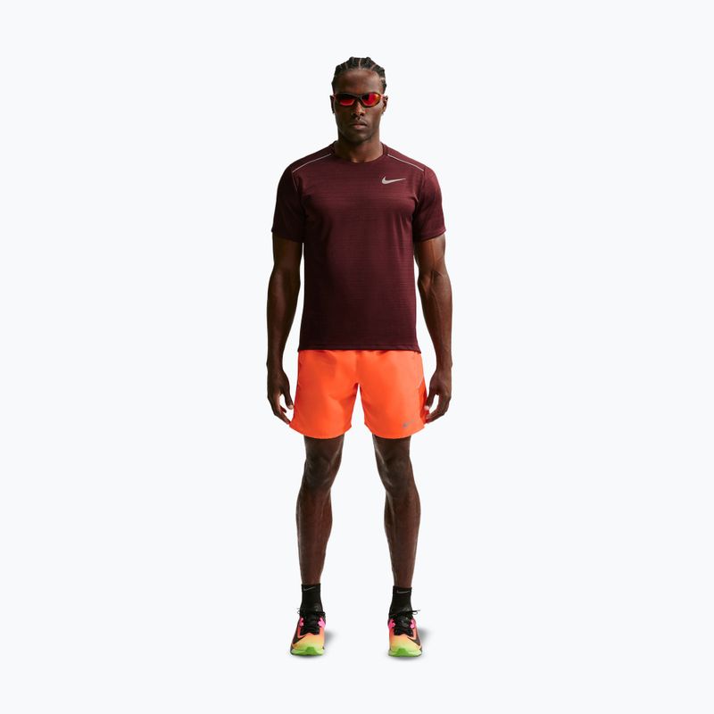 Pánské běžecké šortky Nike Miler Dri-Fit Brief Lined7" total orange 2