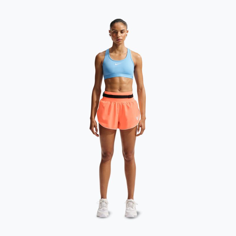 Dámské běžecké šortky Nike Tempo Swoosh Dri-Fit Mid-Rise Brief-Lined orange pulse/white 2