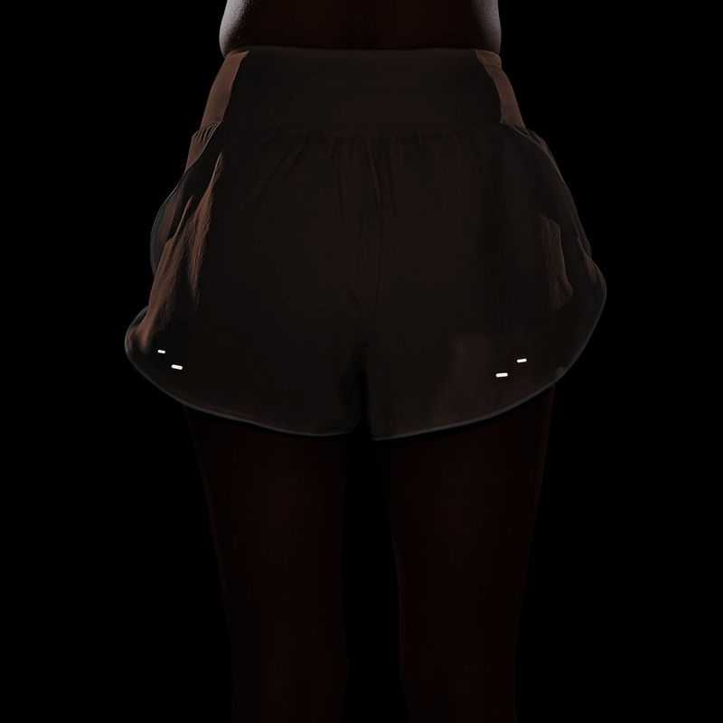 Dámské běžecké šortky Nike Tempo Swoosh Dri-Fit Mid-Rise Brief-Lined orange pulse/white 7