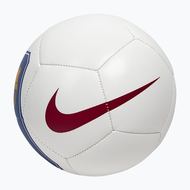 Míč na minifotbal Nike Skills FC Barcelona white/cardinal red size 1