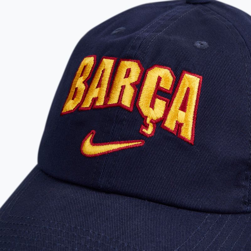 Dětská kšiltovka Nike FC Barcelona Club Cotton blackened blue 4