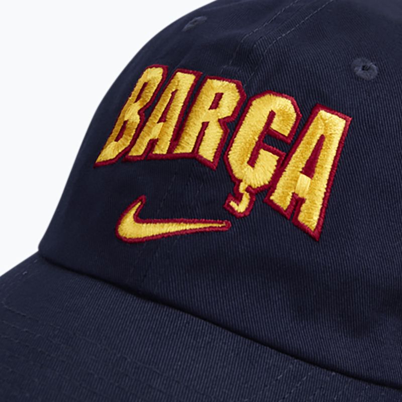 Kšiltovka Nike FC Barcelona Club Cotton blackened blue 4