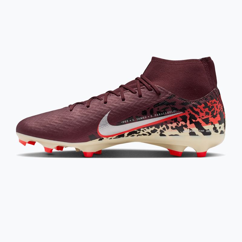 Pánské kopačky Nike United Mercurial Superfly 10 Academy MG burgundy crush/metallic silver 2