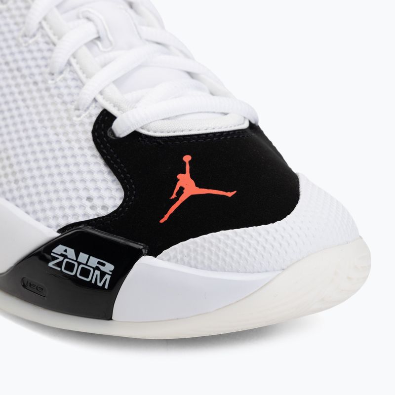 Pánská basketbalová obuv Jordan Luka 77 white/black/sail/bright crimson 7