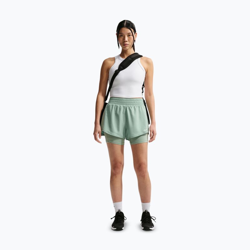 Dámské šortky Nike One Dri-Fit High-Waisted 3" 2In1 steam/white 2