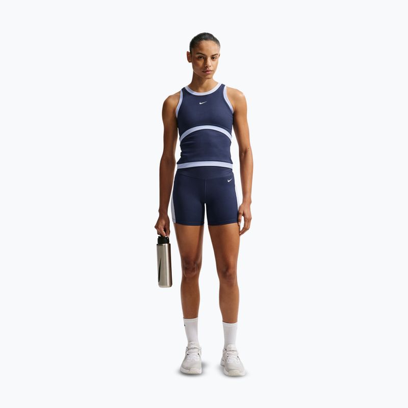 Dámské tréninkové tričko Nike One Dri-Fit midnight navy/hydrogen blue/white 2