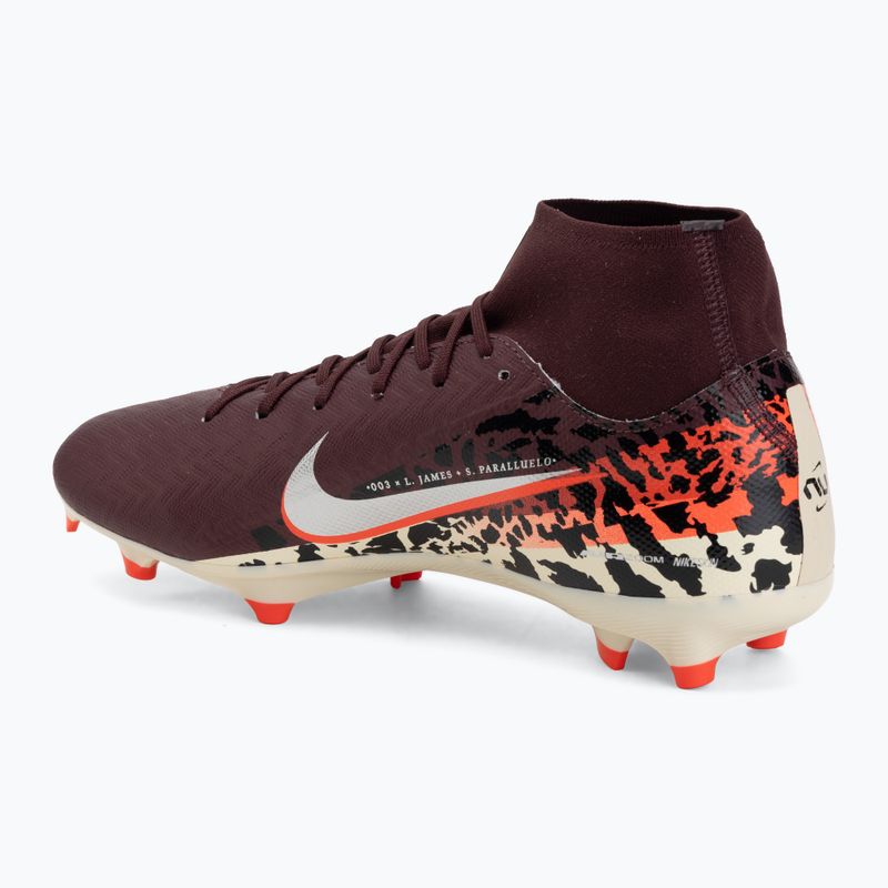 Pánské kopačky Nike United Mercurial Superfly 10 Academy MG burgundy crush/metallic silver 3