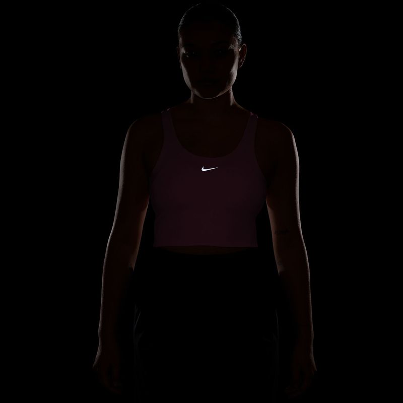 Pánské běžecké tričko Nike Tempo Medium Support Cropped Sports Bra peony 6