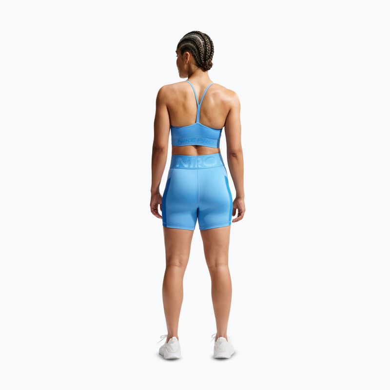 Dámské šortky Nike Pro Sculpt High Waisted 5" Biker university blue/light photo blue/white 3