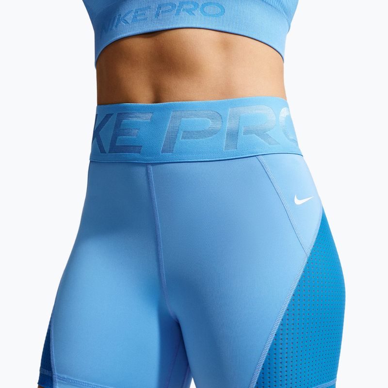 Dámské šortky Nike Pro Sculpt High Waisted 5" Biker university blue/light photo blue/white 5