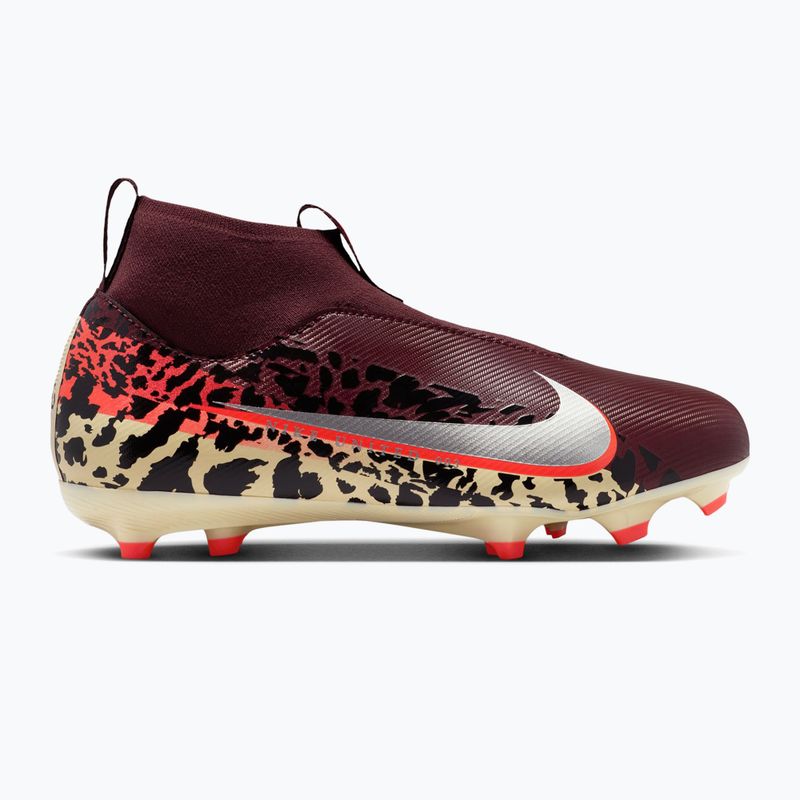 Dětské kopačky Nike United Jr. Mercurial Superfly 10 Academy MG burgundy crush/metallic silver