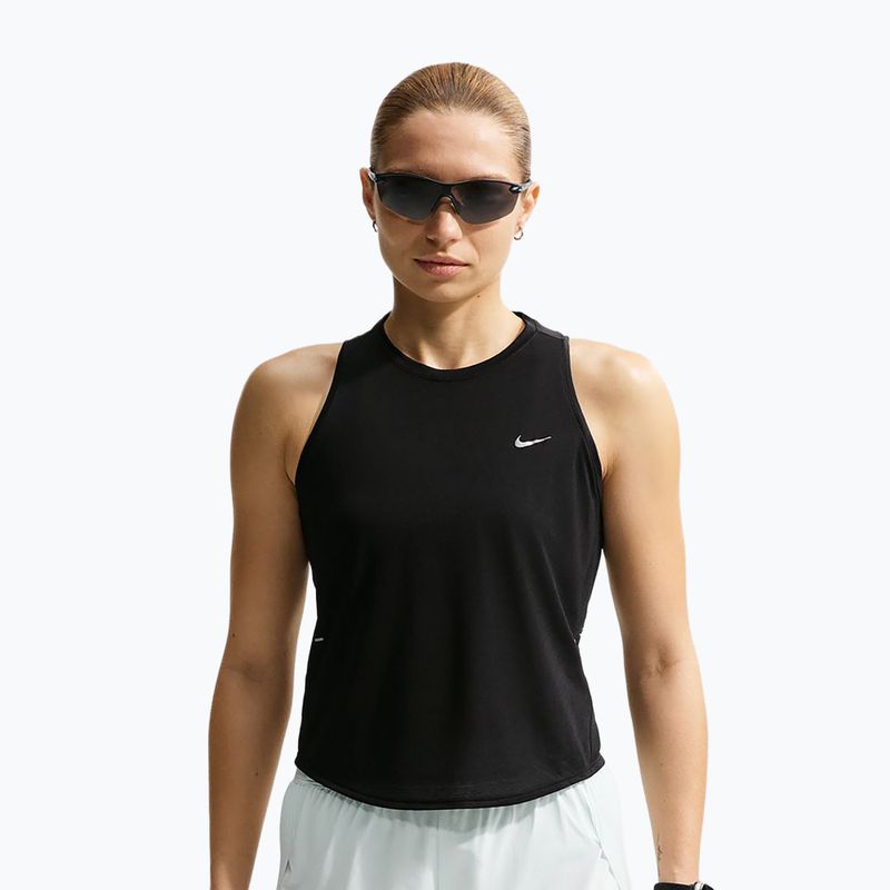 Dámské běžecké tričko Nike Swift Breathe Dri-Fit black/black/white
